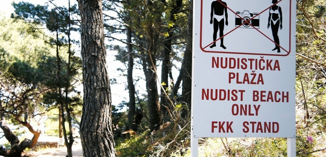 Nudistička plaža, the nudist beach in Bar